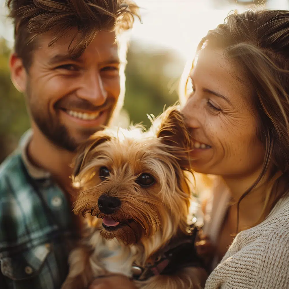 couple avec chien