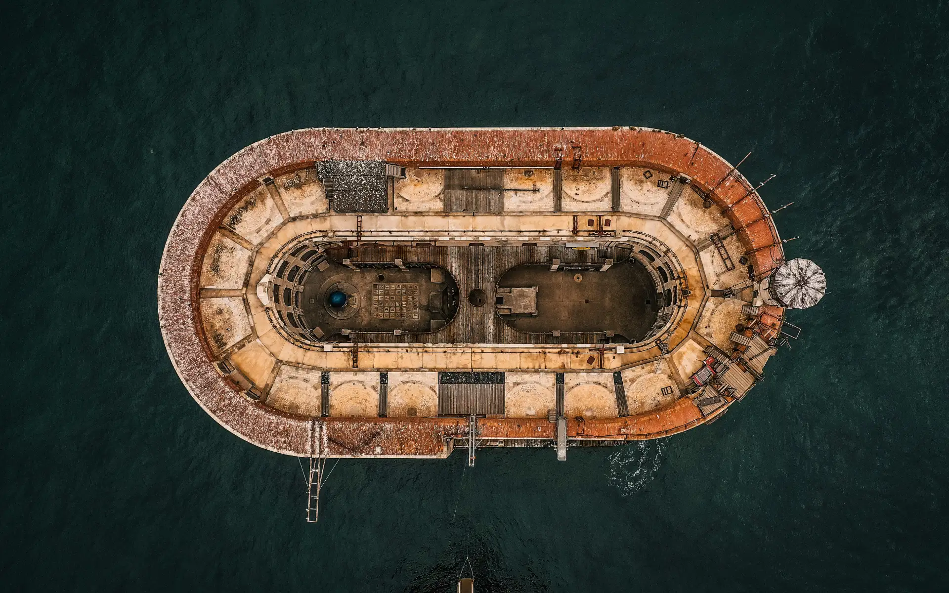 fort boyard from above