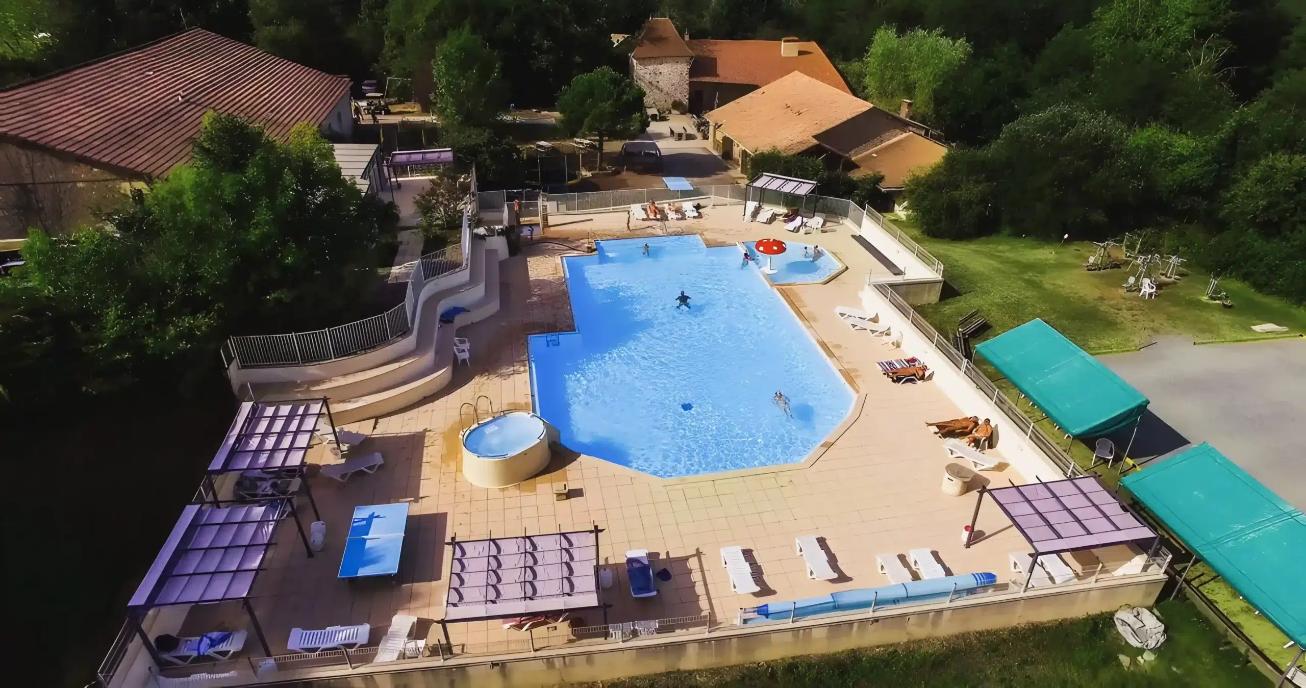 le colombier naturist campsite in vendee view swimming pool